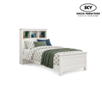 FIORA Wooden Bed with Bookshelf