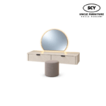 JESSARA Dressing Table Hanging with Round Mirror LED