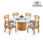 SINCLAIR Rattan Wooden Dining Set