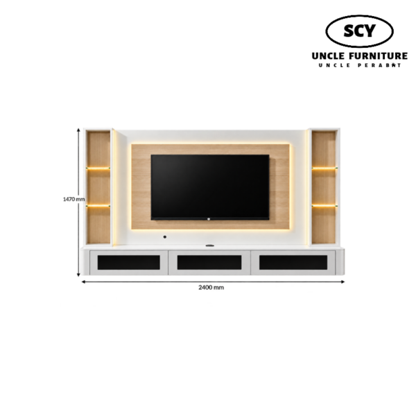 ALDERTON Wall Mounted TV Cabinet - Image 2