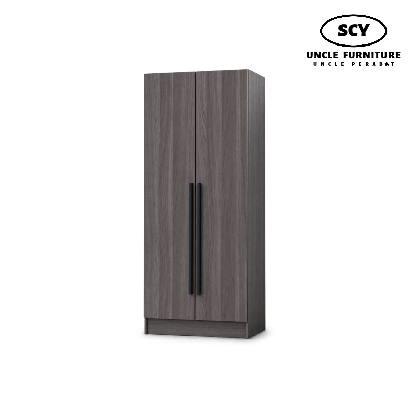 AMORA Open Door Wardrobe-grey AMORA Open Door Wardrobe - Image 1