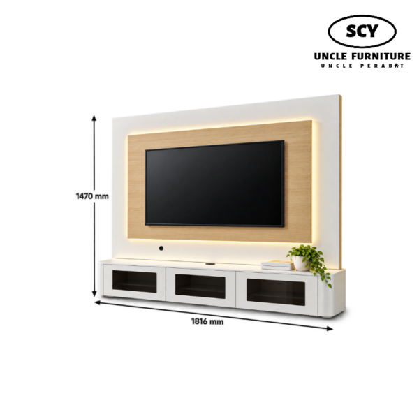 BRAEMAR Wall Mounted TV Cabinet - Image 2