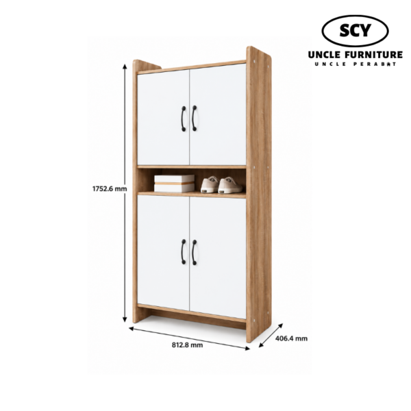 BRAMWELL High Shoe Cabinet - Image 2