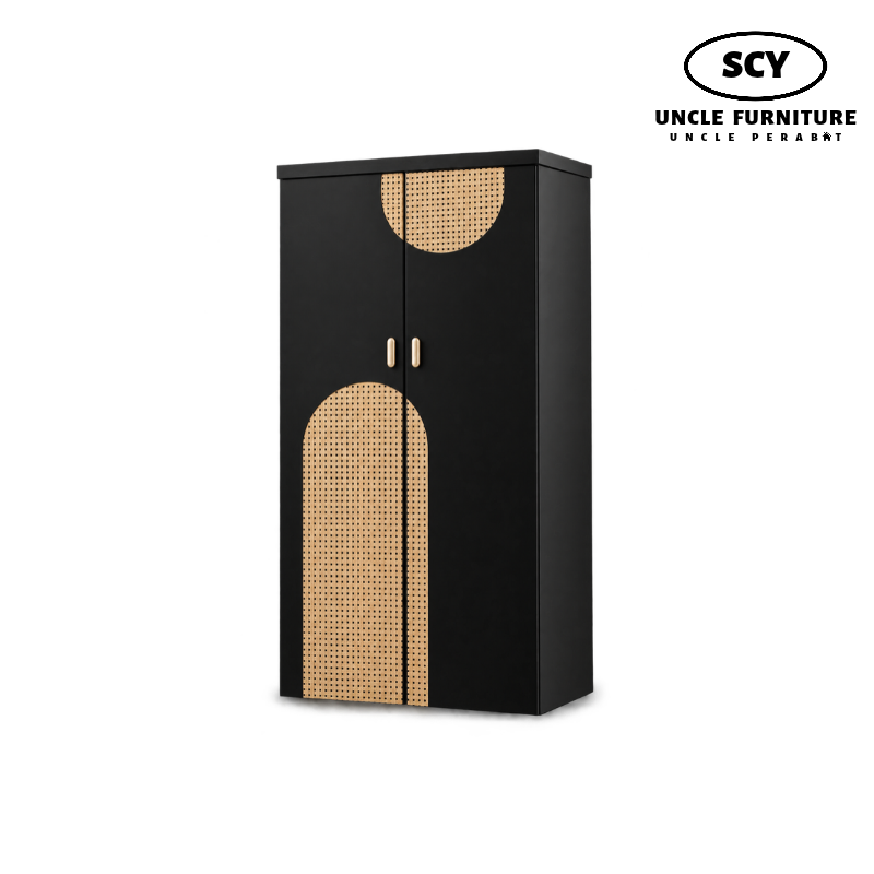 ELVETTA Shoe Cabinet-black ELVETTA Shoe Cabinet - Image 1