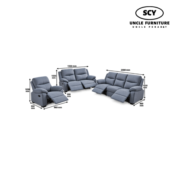 ETHAN Recliner Sofa Set - Image 2