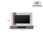 HALSTON Wall Mounted TV Cabinet - Image 2