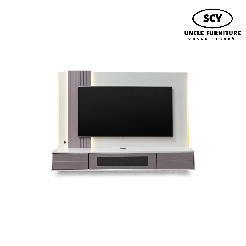 HALSTON Wall Mounted TV Cabinet-DS+FG HALSTON Wall Mounted TV Cabinet - Image 1