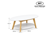 HARPER Wooden Coffee Table - Image 2