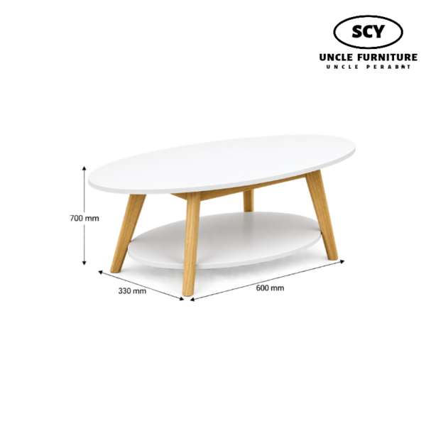 HARPER Wooden Coffee Table - Image 2