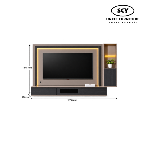 ORELTON Wall Mounted TV Cabinet - Image 2