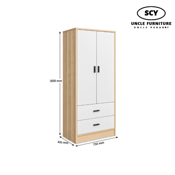 RENNA Open Door Wardrobe - Image 2