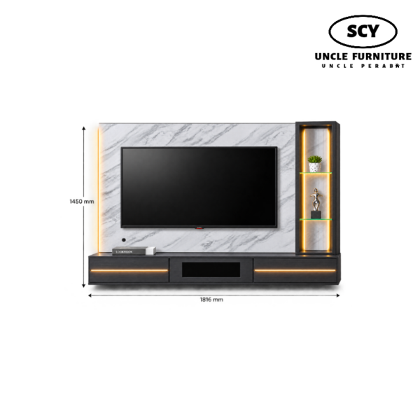 RENRICK Wall Mounted TV Cabinet - Image 2