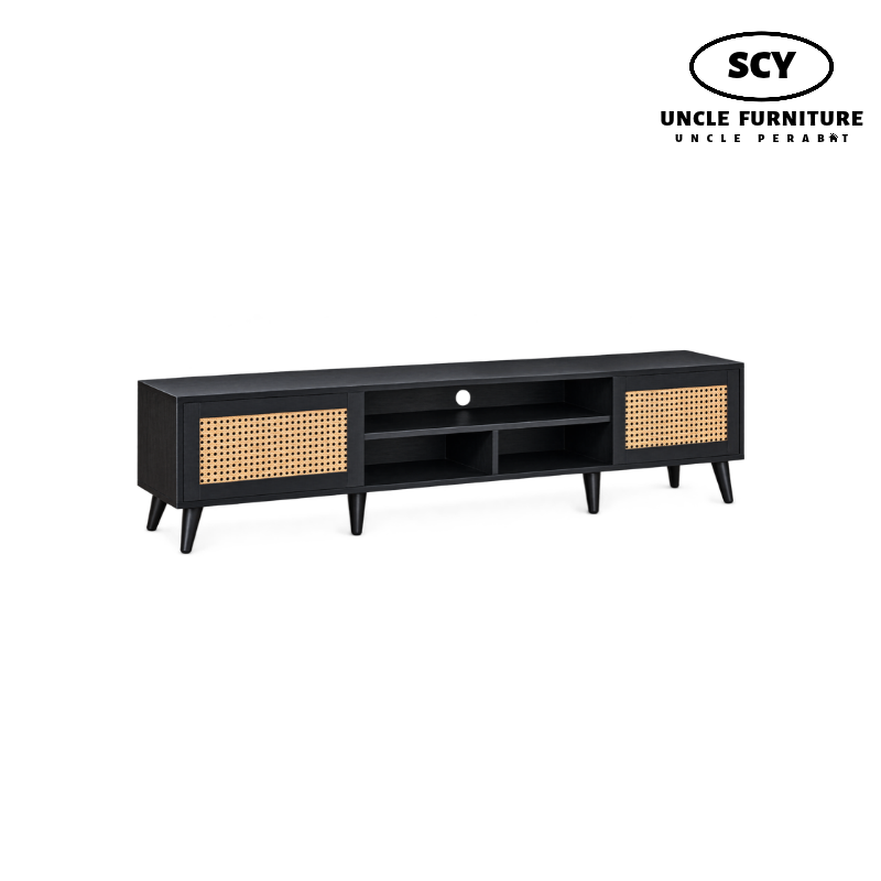 ROVEXA Stand TV Cabinet-black ROVEXA Stand TV Cabinet - Image 1