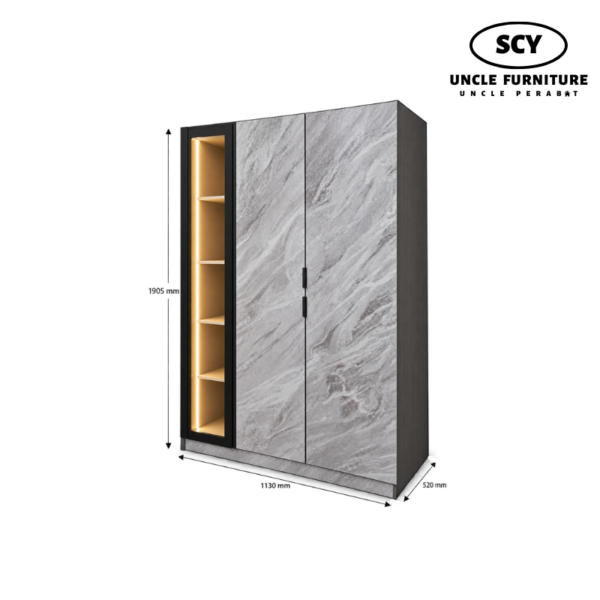 VELMONT LED Open Wardrobe - Image 2